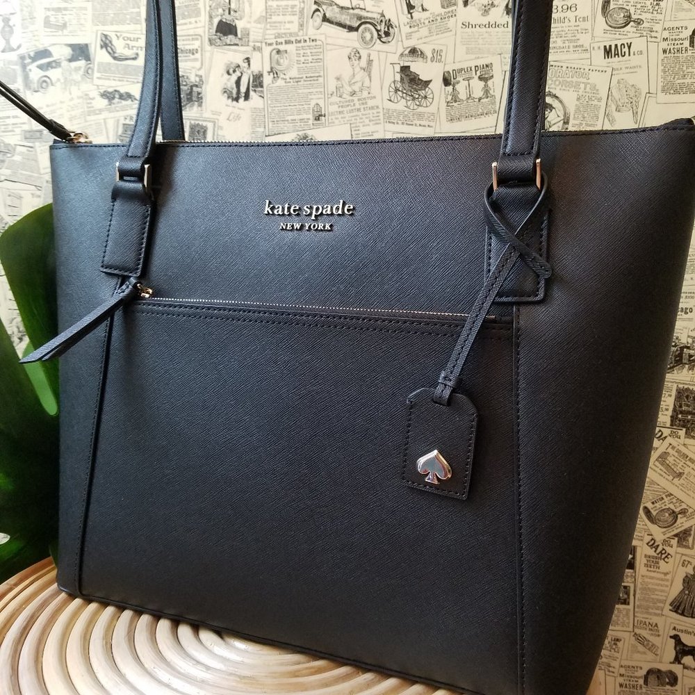 Kate Spade Cameron Pocket Tote Bifold Wallet black - Picture 15 of 16